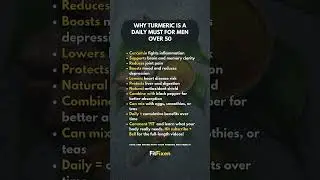 👆 Turmeric = Natural Anti Aging Supplement for Men 50+! #FitFixen #Shorts