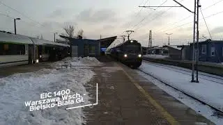 Warszawa Wschodnia | Cztery pociągi EIC o poranku | 09/01/2025 |