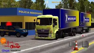 World Truck Driving Simulator - First drive a trailer truck Hino 500 - Part 2/3