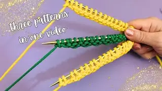 Three Tutorials in One Video.  Learn to knit in under 8 Minutes!