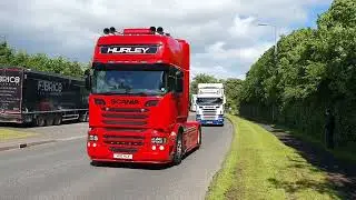 Midulster Truck Convoy passing through Castledawson. May 2025.