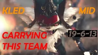 Kled Mid - Carrying the team 19-6-13 - Ranked Gameplay #7 - S10 (S9 Gold)