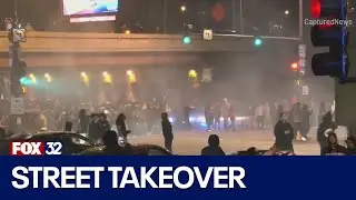 Large crowds gather in Bucktown for street takeover