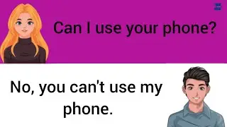 English questions and negative answers | Can usage | Knowledge 