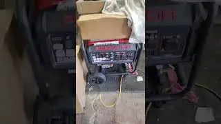 Predator 6500 watt generator first start up in 2 years always use rec fuel.