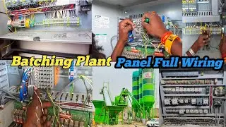 Batching Plant Panel Full Wiring Process | RMC Plant Electrical Control Panel Setup || #viral 