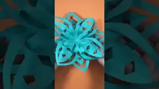 flocos de neve de papel #tutorial #natal #flocos de neve #para voc&ecirc; #artesanato em papel #craft