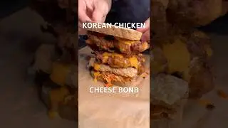 🔥🌶️🍗Korean Chicken Cheese Bomb #glutenfree #sandwich #koreanfriedchicken