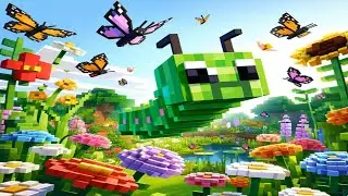 Peggy's Big Change (A Minecraft Children's Story) #caterpillar #butterfly #minecraft