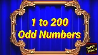 odd Numbers 1to200 | odd Numbers Between 1to200 | List of odd Numbers upto 200