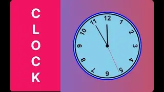 Learn clock with Javascript / How to make A  clock using html,css and javascript.