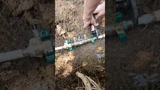 Replacing a irrigation backflow preventer 🌱💦 #plumbing #plumber #asmr #diy