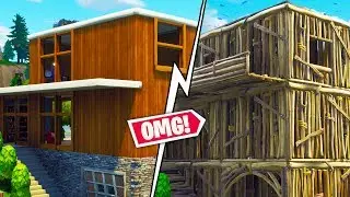 REBUILDING PLEASANT PARK WITH ONLY WOOD! | Fortnite Playground Custom Game