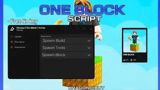 ONE BLOCK | FREE NO KEY | GIVE ITEMS SPAWN ITEMS + SPAWN BLOCK + DUPE MONEY