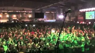 Darian Durant visits Riderville 2013 Grey Cup - November 22, 2013
