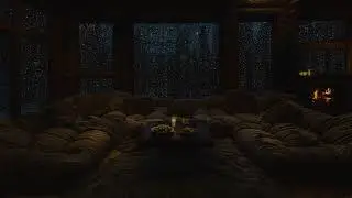 Nature Rainstorm & Warm Fire ASMR | Sleep Audio for Inner Peace, Stress Detox & Mental Recharge