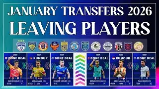 || TOP 20 PLAYERS LEAVING THE CLUBS || INDIAN SUPER LEAGUE 2025/26 || 