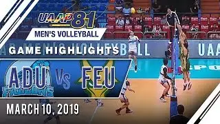 UAAP 81 MV: AdU vs. FEU | Game Highlights | March 10, 2019