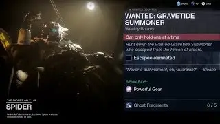 Destiny 2 Forsaken - Wanted: Gravetide Summoner - Spider Bounty