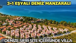 Didim Akbük'te denize sıfır site içerisinde 3 + 1 eşyalı İngiliz'den satılık bakımlı villa ￼