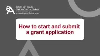 How to start and submit a grant application
