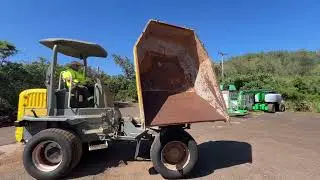 Lot 10 2019 Wacker DW60 6-Ton Wheel Dumper, 4WD Lihue Kauai online auction IslandBid.com
