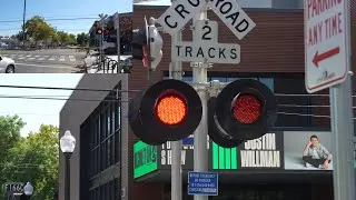 SacRT Trains 419, 413, 420 | 24th St. Railroad Crossing, Sacramento CA