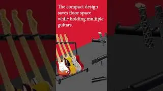 Keep Your Guitars Safe & Organized with the 5 Core Multi-Guitar Rack!