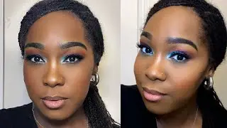 Get Ready With Me: Blue Makeup Look💙| Destiny Sunshine