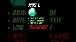 Ranking MINECRAFT CURRENCIES for your ECONOMY PART 1