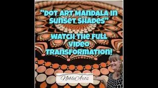 Dot Art Mandala in Sunset Shades &ndash; Vinyl Record Transformation!