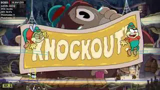 Moonshine Mob - Low% Route [0:55](Regular, Peashooter, Chalice, Super Art I)