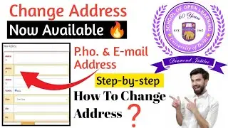 Sol 2022 graduates Change your address l Degree by post l how to change address step by step #Soldeg