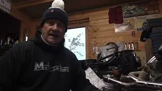 Removing a broken bolt and changing a pit bike inner tube