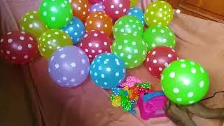 Electric Balloon pump Blow Colourfull Polkadot Balloons 🎈🎈 #balloon #asmr #fyp #viral #viralvideo