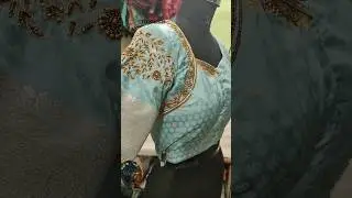 bridal maggam aari work blouse designs #Shorts #YouTubeShorts #YTShorts #ShortVideo #TrendingShorts