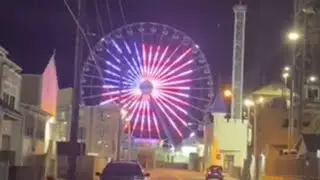 FERRIS WHEEL LIGTHS SEASIDE HEIGHTS NJ FALL 2020