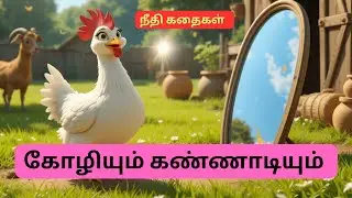 கோழியும் கண்ணாடியும் | The Hen and the Mirror |Tamil Moral Story for Kids | #moralstories #storytime
