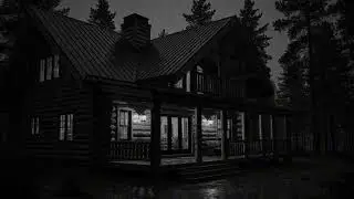 Cozy Cabin in Heavy Rain and Thunderstorm Ambience for Deep Sleep