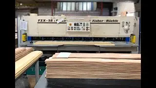 Used Fischer + Ruckle FZX 28 Veneer Splicer Complete line for sale @ scosarg.com