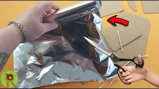 IDEIA INCRÍVEL COM PAPEL ALUMINIO E PAPELÃO | ARTESANATO CRIATIVO | FAÇA E VENDA