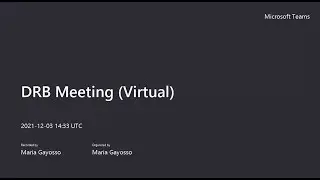 Design Review Board Meeting - December 3, 2021