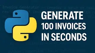 Generate 100 PDF Invoices in Seconds with Python | Business Automation Tutorial