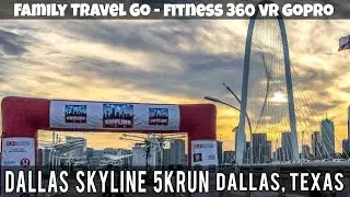 Run Project Dallas Skyline 5K 360 Start and Finish with GoPro Fusion Head mount in Dallas, Texas