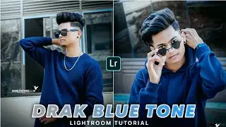 Dark Blue Tone Lightroom Presets Tutorial 💙|| Present Free Download - UXD PICTURES || #uxdpictures