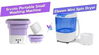 Складная мини-стиральная машина против центрифуги Elevon 🧺 Сравнение компактных стиральных машин ...