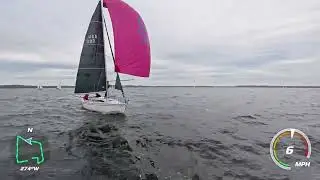 WYC Frostbite Cup downwind leg#1
