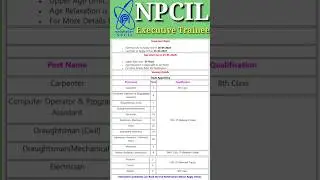 NPCIL Recruitment 2023 &ndash; Apply Online for 96 Trade Apprentice Posts//Trade Apprentice&nbsp;Vacancy&nbsp;2023👍