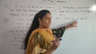 *B.sc.part 2 (Mathematics) 1st paper -Abstract Algebra (Group theory), chapter -2 Subgroup