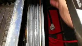 Cleaning the pulleys before cleaning the belts hot water skid